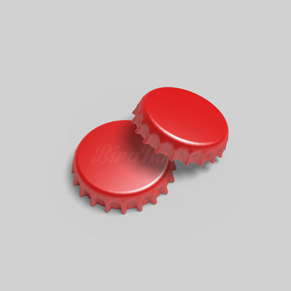 Kırmızı Taçlı Bira Şişesi Kapağı